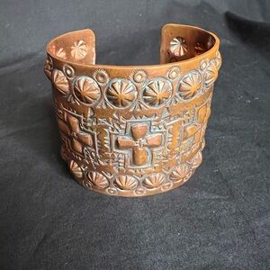 Ronnie Willie Unisex Adjustable Copper Native American Cuff Bracelet